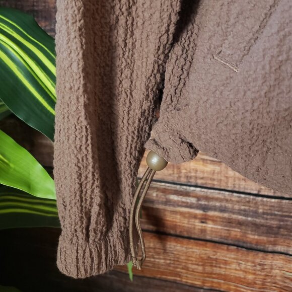 NWOT Orvis Medium Lightweight Full Zip Jacket Rayon Crepe Textured Bungee Waist - Picture 3 of 12